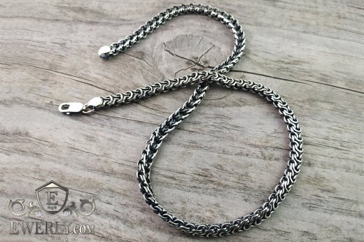Chain "Phantom (Ramses and Double stream)" of  silver, фото