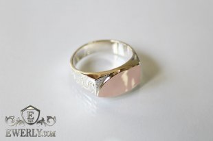Men's ring of sterling silver, фото