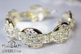 Bracelet for women of  silver, фото