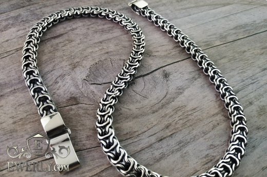 Big men's chain "Ramses" of  silver, фото
