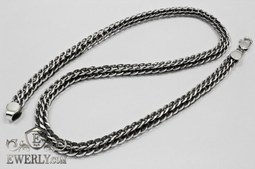 Chain "Lightning" of  silver, фото