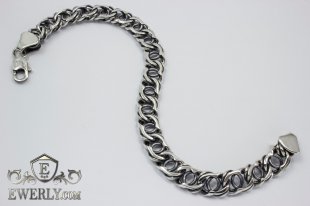 Bracelet "Arabic bismarck" of sterling silver, фото