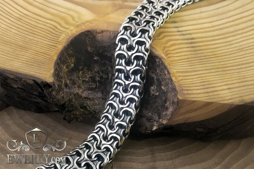 Weaving of silver "Double Ramses", фото