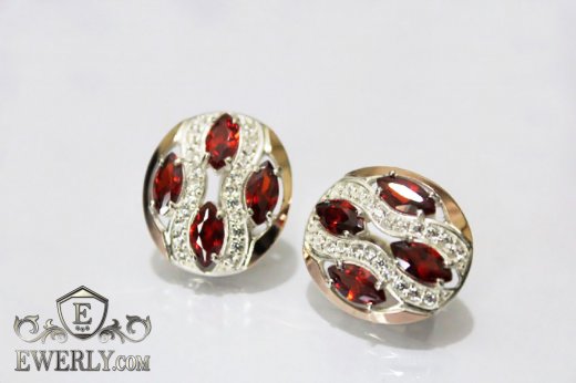 Earring of sterling silvers, фото