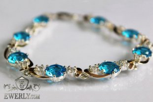 Women's bracelet of  silver, фото