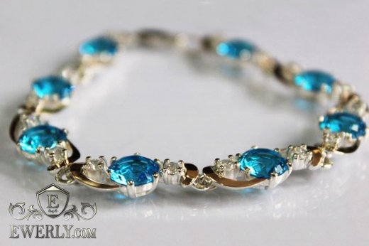 Women's bracelet of  silver, фото