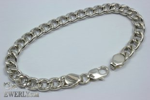 Men's bracelet "Carapace" of  silver, фото