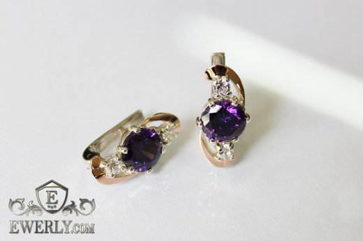 Earring of sterling silvers, фото