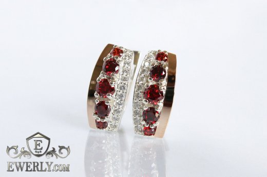 Earring of sterling silvers, фото