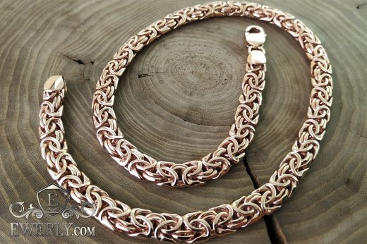 Gold chain "Fox tail", фото