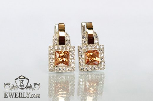 Earring of sterling silvers, фото