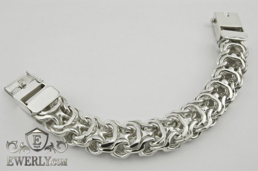 Big men's bracelet "Ramses" of  silver, фото