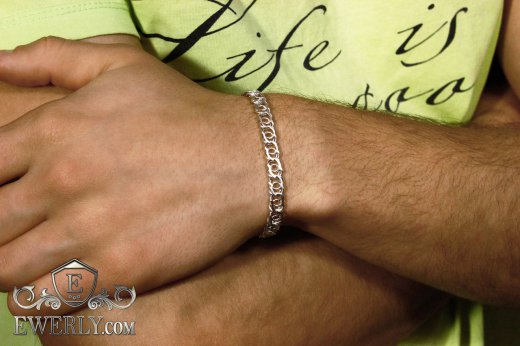 Bracelet "Arabic bismarck" of  silver, фото