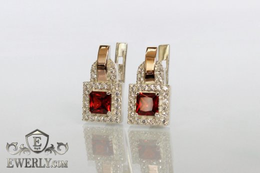 Earring of  silvers, фото