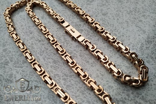 Big chain "David (gold)" of 14K gold for men, фото