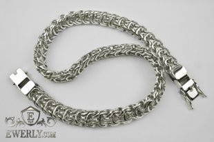 Big chain "Ramses" of sterling silver for men, фото