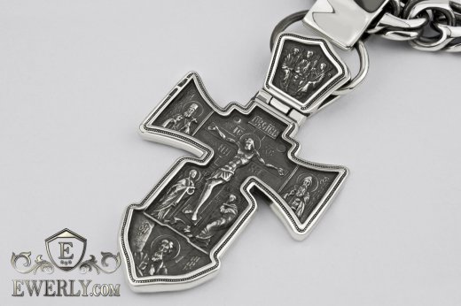 Big men's cross of  silver, фото