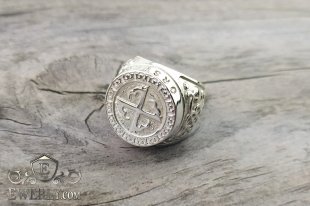Ring of sterling silver for men, фото