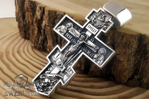 Big men's cross of  silver, фото