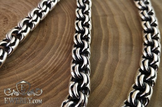 Weaving "Bismarck" of sterling silver, фото