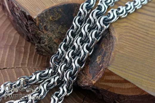Weaving "Slavyanka" of silver, фото