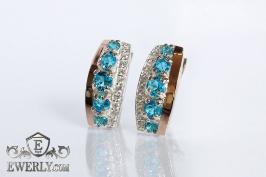 Earring of sterling silvers, фото