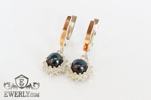Earring of sterling silvers, фото