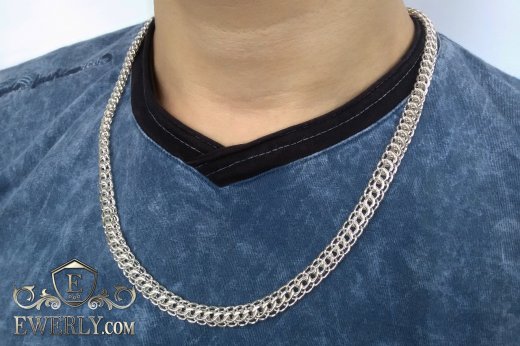 Chain "Cardinal (Python, Italian)" of  silver, фото