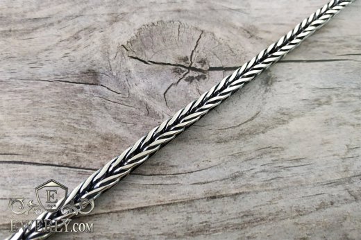 Weaving "Spica" of sterling silver, фото