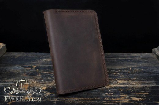 Handmade genuine leather wallet, фото