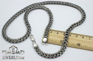 Chain "Ramses" of sterling silver, фото