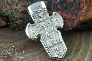 Men's cross of sterling silver, фото