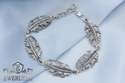 Women's bracelet of sterling silver, фото
