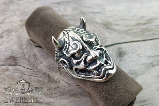 Men's ring of sterling silver, фото