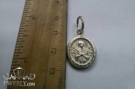 Pendant - icon of sterling silver, фото
