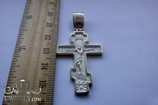 Men's cross of  silver, фото