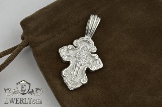 Cross of silver. Saint Alexander Nevsky, фото