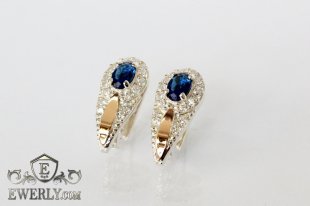 Earring of sterling silvers, фото
