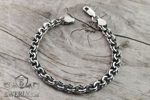 Bracelet "Lanterns" of  silver, фото