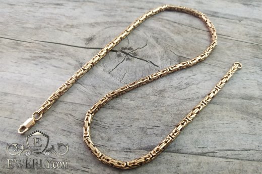 Chain "Byzantine (Byzantium)" of  silver, фото