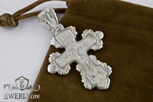 Cross of  silver for men, фото