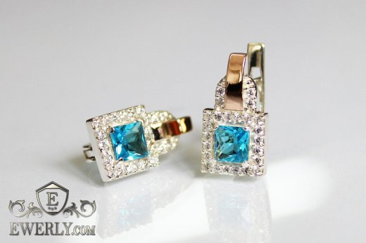 Earring of sterling silvers, фото