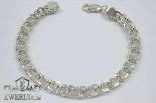 Bracelet "Moon" of  silver, фото