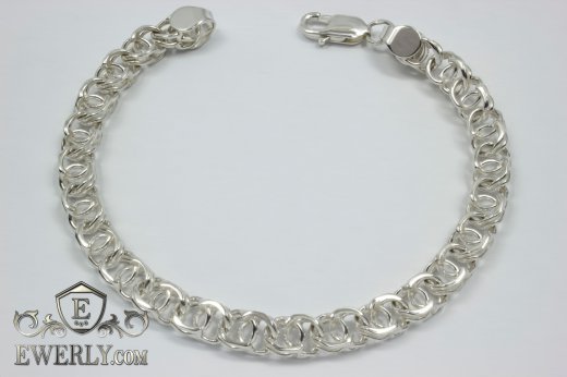 Bracelet "Moon" of  silver, фото