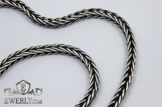 Chain "Spica" of sterling silver, фото