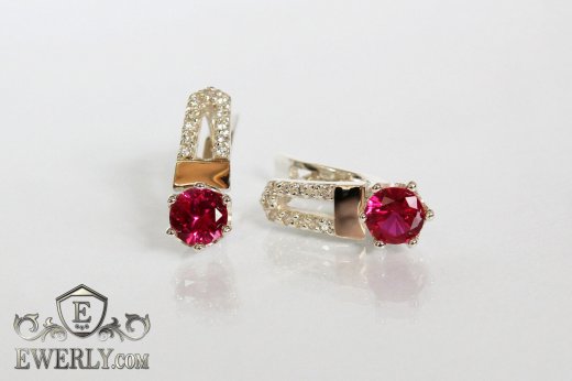 Earring of sterling silvers, фото