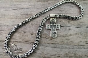 Kit : pendant of sterling silver and chain "Ramses", фото