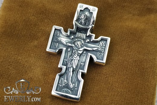 Cross of  silver for men, фото