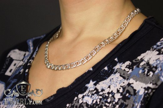 Chain "Arabic bismarck" of  silver, фото