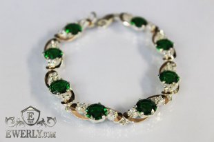 Bracelet for women of  silver, фото